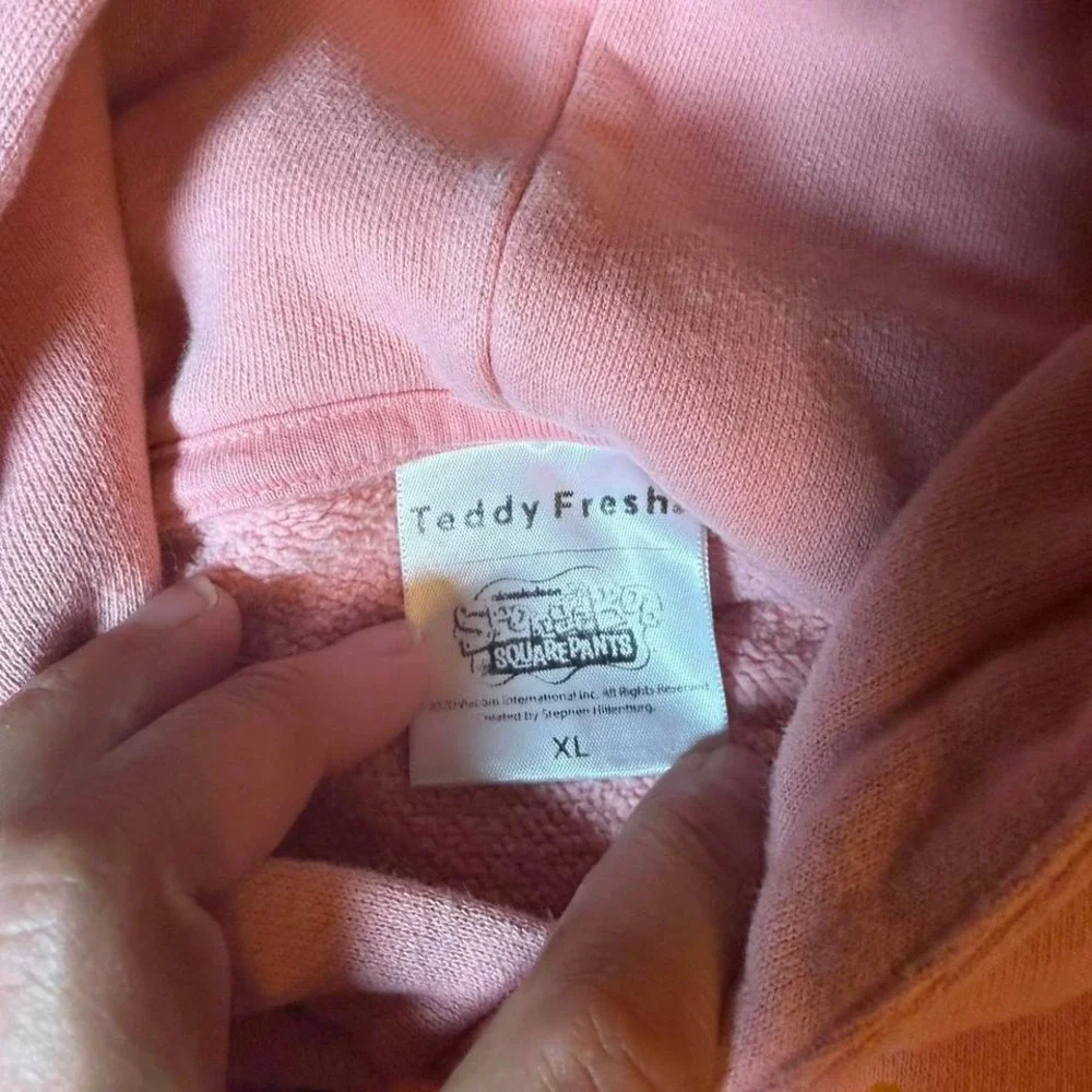 Teddy Fresh pink embroidered hoodie 🧸🌈 - Picture 3 of 7